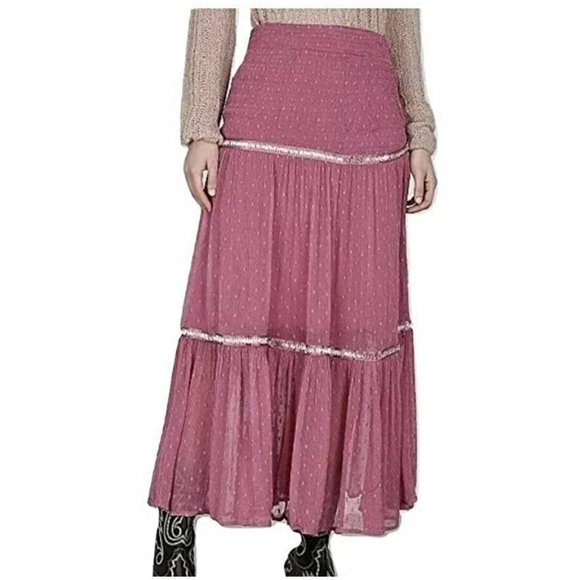 Free People Dresses & Skirts - Free People Womens Skirt  Light Purple Boho NWT